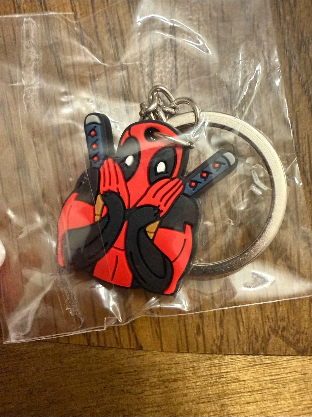 Collectible Deadpool & Wolverine Superhero Rubber Keychain - Pack of 3